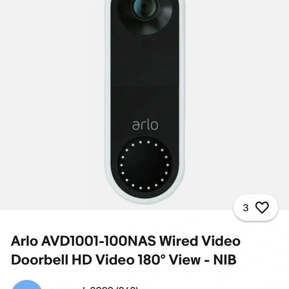 Wired Video Doorbell - Black and White - Picture 9 of 9
